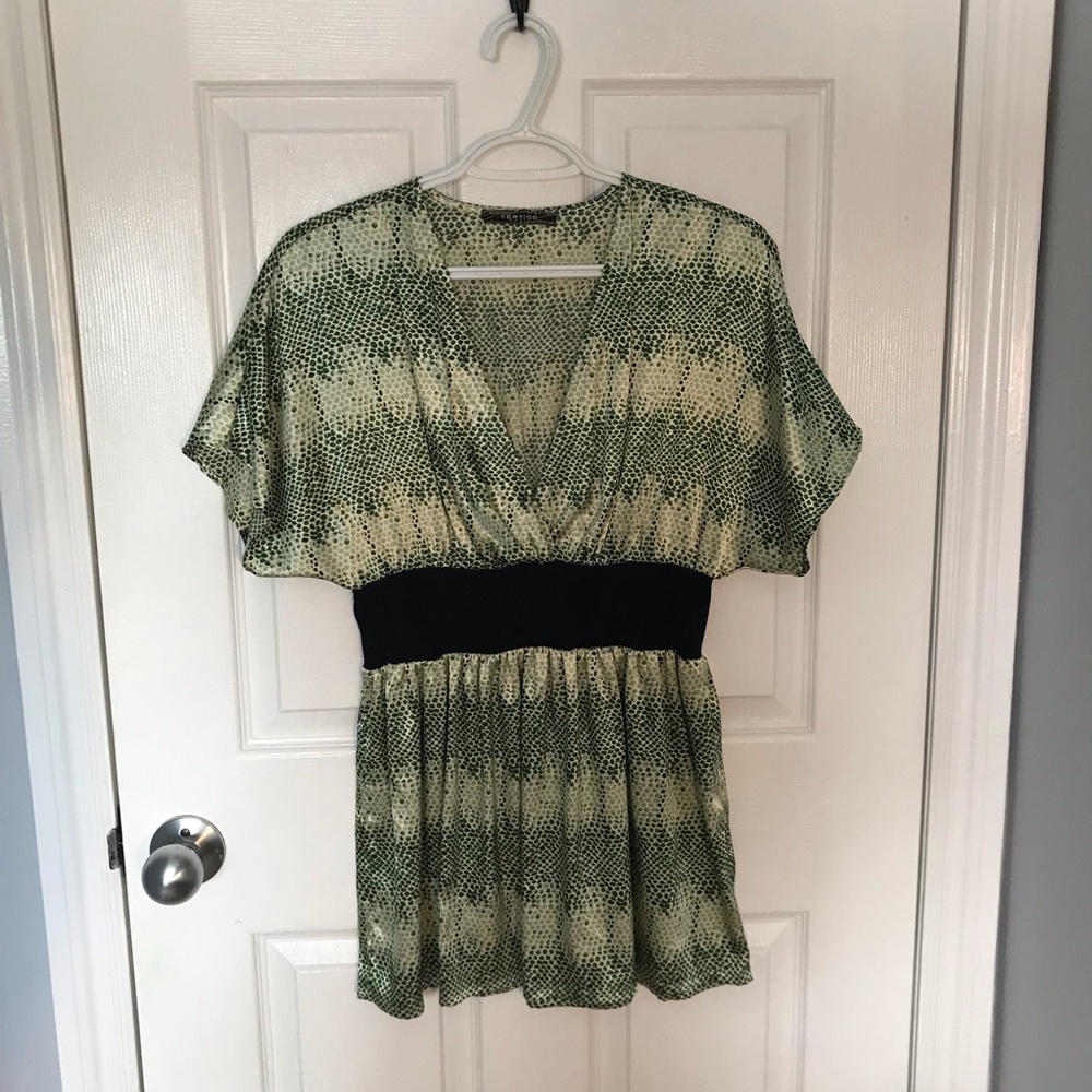 Snakeskin print shirt